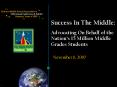 Success In The Middle: Advocating On Behalf of the Nations 15 Million Middle Grades Students PowerPoint PPT Presentation