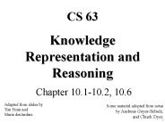 Knowledge Representation and Reasoning