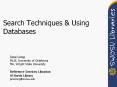 Search Techniques PowerPoint PPT Presentation