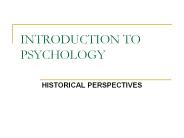 INTRODUCTION TO PSYCHOLOGY