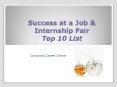 Success at a Job PowerPoint PPT Presentation