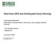 Real-time GPS and Earthquake Early Warning
