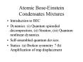 Atomic Bose-Einstein Condensates Mixtures PowerPoint PPT Presentation