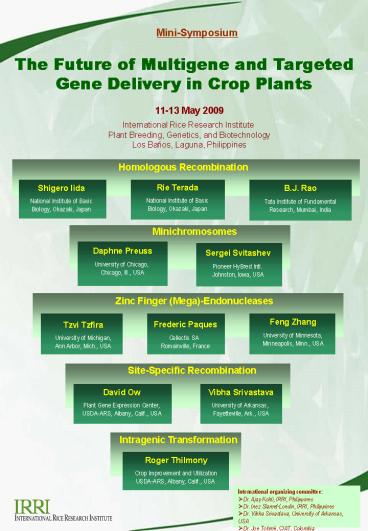 The Future of Multigene and Targeted Gene Delivery in Crop Plants