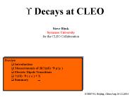 Decays at CLEO
