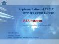 Implementation of CPDLC Services across Europe PowerPoint PPT Presentation