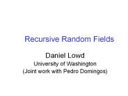 Recursive Random Fields