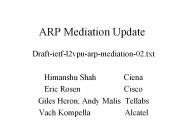 ARP Mediation Update