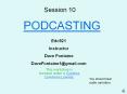 PODCASTING PowerPoint PPT Presentation
