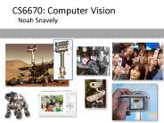 CS6670: Computer Vision