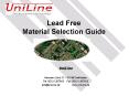 Lead Free Material Selection Guide PowerPoint PPT Presentation