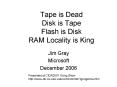 Tape is Dead Disk is Tape Flash is Disk RAM Locality is King PowerPoint PPT Presentation