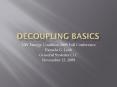 Decoupling Basics PowerPoint PPT Presentation