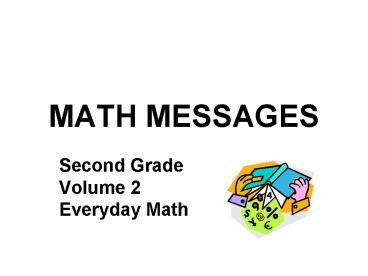 MATH MESSAGES