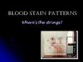 Blood stain patterns PowerPoint PPT Presentation