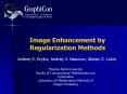Image Enhancement by Regularization Methods PowerPoint PPT Presentation