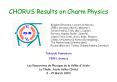 CHORUS Results on Charm Physics PowerPoint PPT Presentation