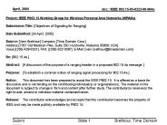 IEEE 802'15 subject