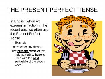 THE PRESENT PERFECT TENSE