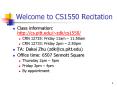 Welcome to CS1550 Recitation PowerPoint PPT Presentation
