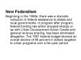 New Federalism PowerPoint PPT Presentation