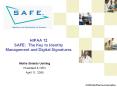 HIPAA 12 SAFE: The Key to Identity Management and Digital Signatures PowerPoint PPT Presentation