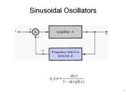 Sinusoidal Oscillators