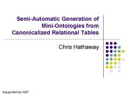 Semi-Automatic Generation of Mini-Ontologies from Canonicalized Relational Tables
