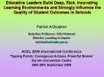 Educative Leaders Build Deep, Rich, Innovating Learning Environments and Strongly Influence the Qual PowerPoint PPT Presentation
