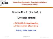 Science Run 2. (first half