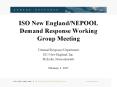 ISO New England/NEPOOL Demand Response Working Group Meeting PowerPoint PPT Presentation