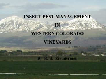 TREE FRUIT AND GRAPE PESTS