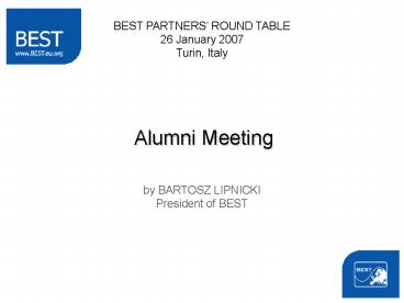 Alumni Meeting