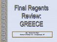 Regents Review Ancient Greece PowerPoint PPT Presentation