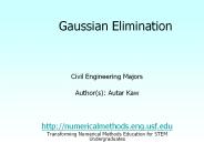 Gaussian Elimination