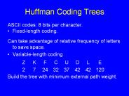 Huffman Coding Trees