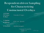 Respondent-driven Sampling for Characterizing Unstructured Overlays