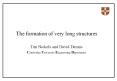 The%20formation%20of%20very%20long%20structures PowerPoint PPT Presentation