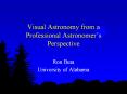 Visual Astronomy from a Professional Astronomer PowerPoint PPT Presentation