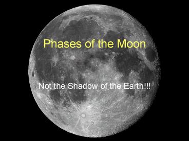 Phases of the Moon