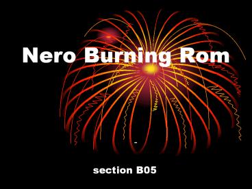 Nero Burning Rom
