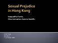 Sexual Prejudice in Hong Kong PowerPoint PPT Presentation