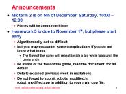 Announcements