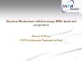 Reaction Mechanisms with low energy RIBs: limits and perspectives PowerPoint PPT Presentation