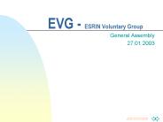 EVG - ESRIN Voluntary Group