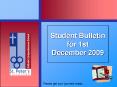 Student Bulletin for 1st December 2009 PowerPoint PPT Presentation
