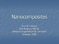 Nanocomposites PowerPoint PPT Presentation