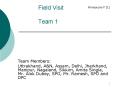 Field Visit Team 1 PowerPoint PPT Presentation