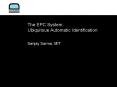 The EPC System: Ubiquitous Automatic Identification PowerPoint PPT Presentation