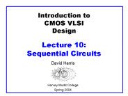 Introduction to CMOS VLSI Design Lecture 10: Sequential Circuits